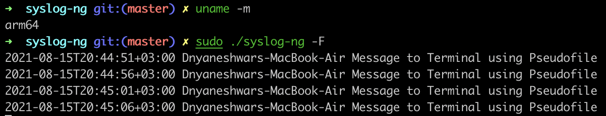 pseudofile() driver tested on macOS (ARM)